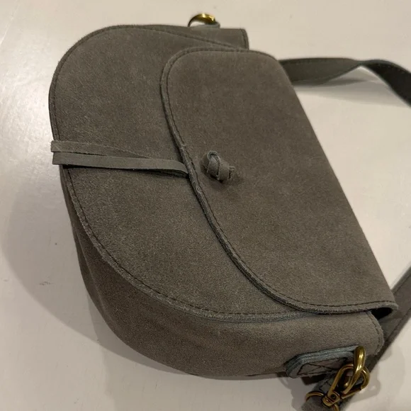 Madewell sage Suede Crossbody Bag - Picture 7 of 8